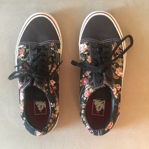 Floral Print Vans